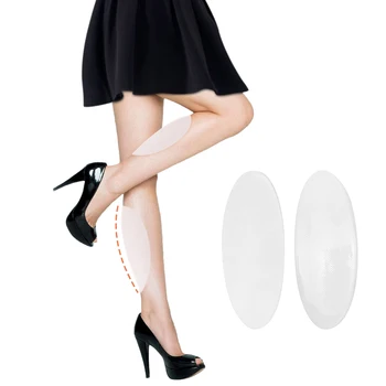 Clear Silicone CalfShaper Pads Lightweight Comfortable Reusable Invisible Leg Inserts for Performance Cosplay Daily Outfit Boots