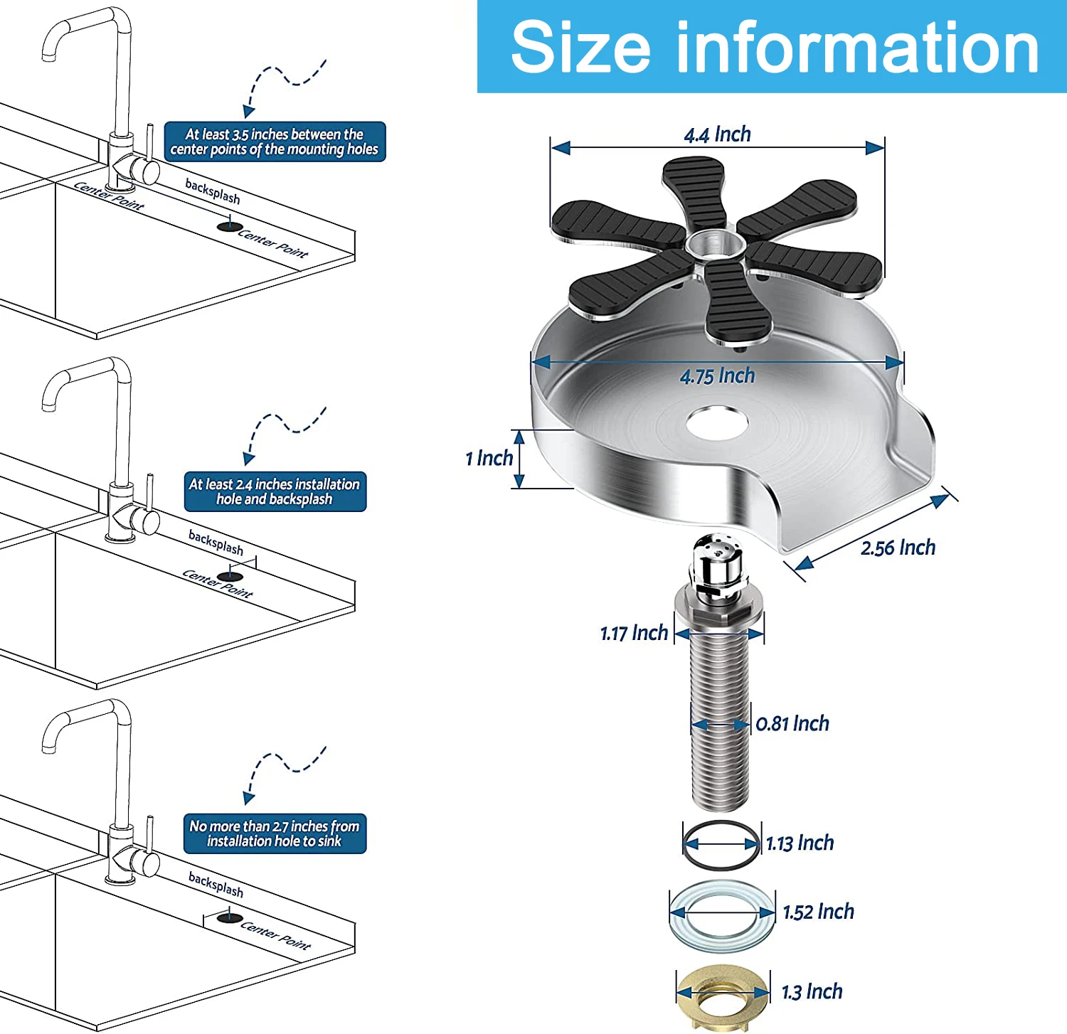 Metal Glass Rinser Bottle Washer Coffee Pitcher Rinser Amazon Best Sale