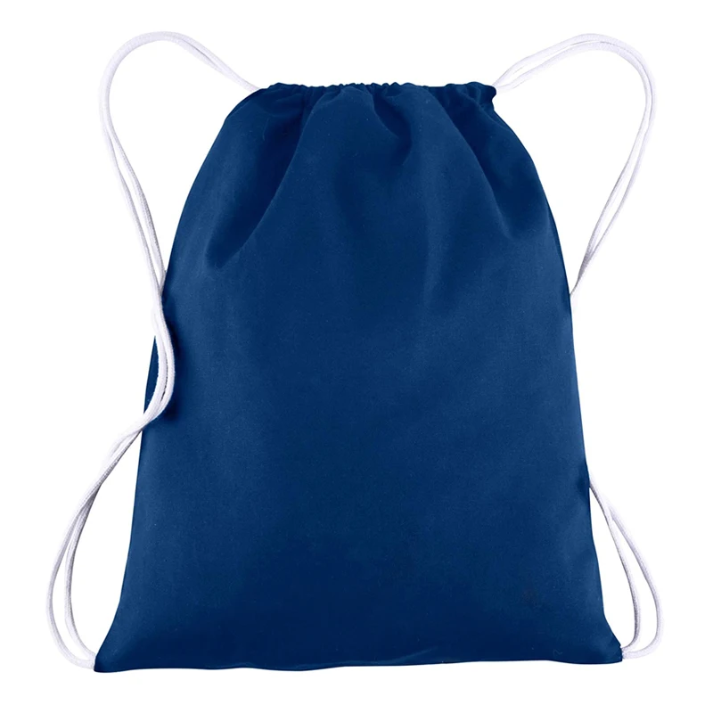 Custom Plain Reusable Draw String Cotton Cloth Canvas Drawstring