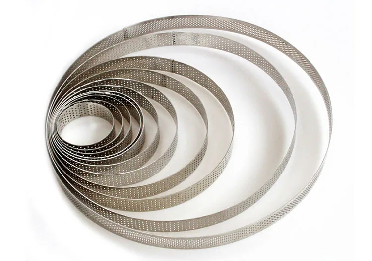 10 Anelli Per Torte In Acciaio Inox Forati – Diametro 10 Cm, Per Mousse E Dessert, Resistenti A Corrosione, Lavabili In Lavastoviglie
