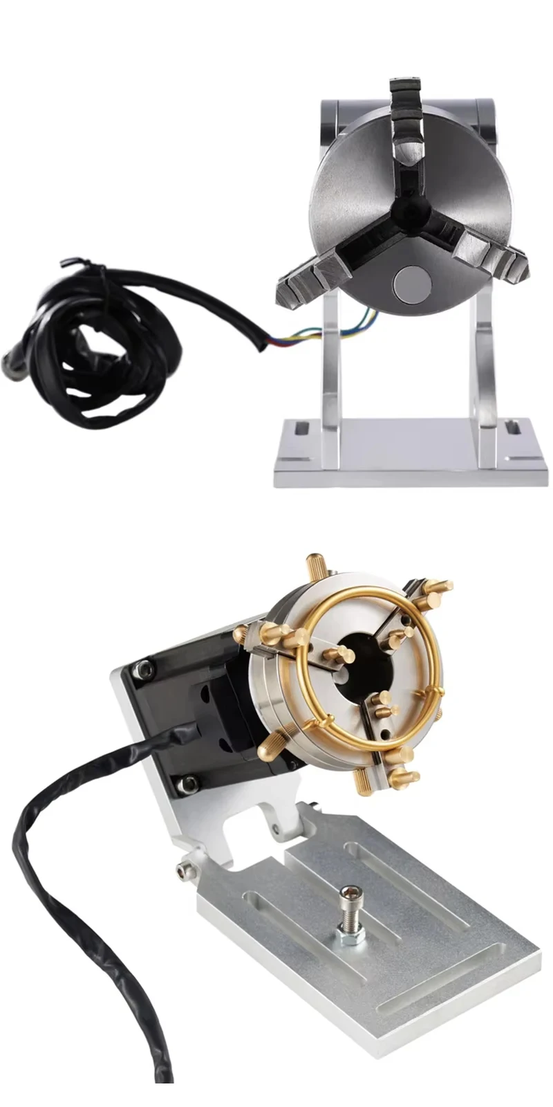 High Quality 20w 30w 50w Rotary Axis for Fiber Laser Marking Machine New Condition Metal Rotary Table Wavelength 1064nm
