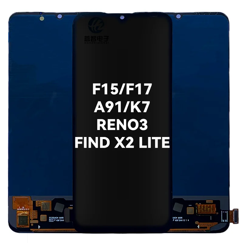 For oppo OLED Phone Lcd Display K7 Reno3 A91 Find X2Lite for oppo F15 F17 Oled Display Front Glass Phone Oled Screen