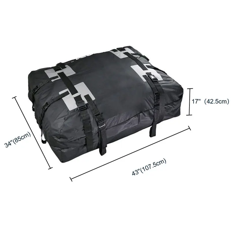 2021 Hot Selling Travel Universal Waterproof Luggage Roof Bag With Custom Logo PVC Car Roof Bag