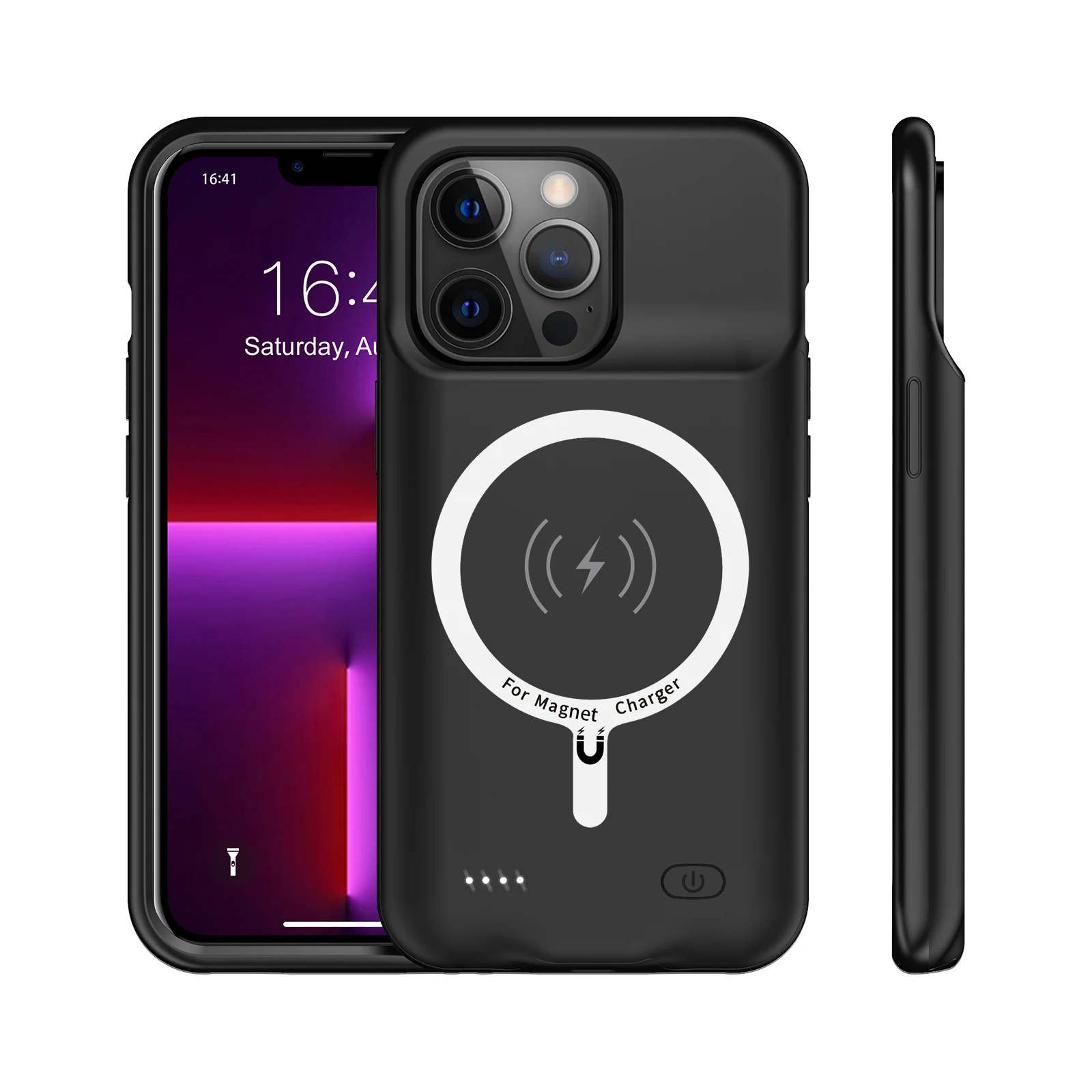 Factory Outlet Phone Case Battery Case Power Bank Wireless Charger Case for  iPhone 12 Pro Max