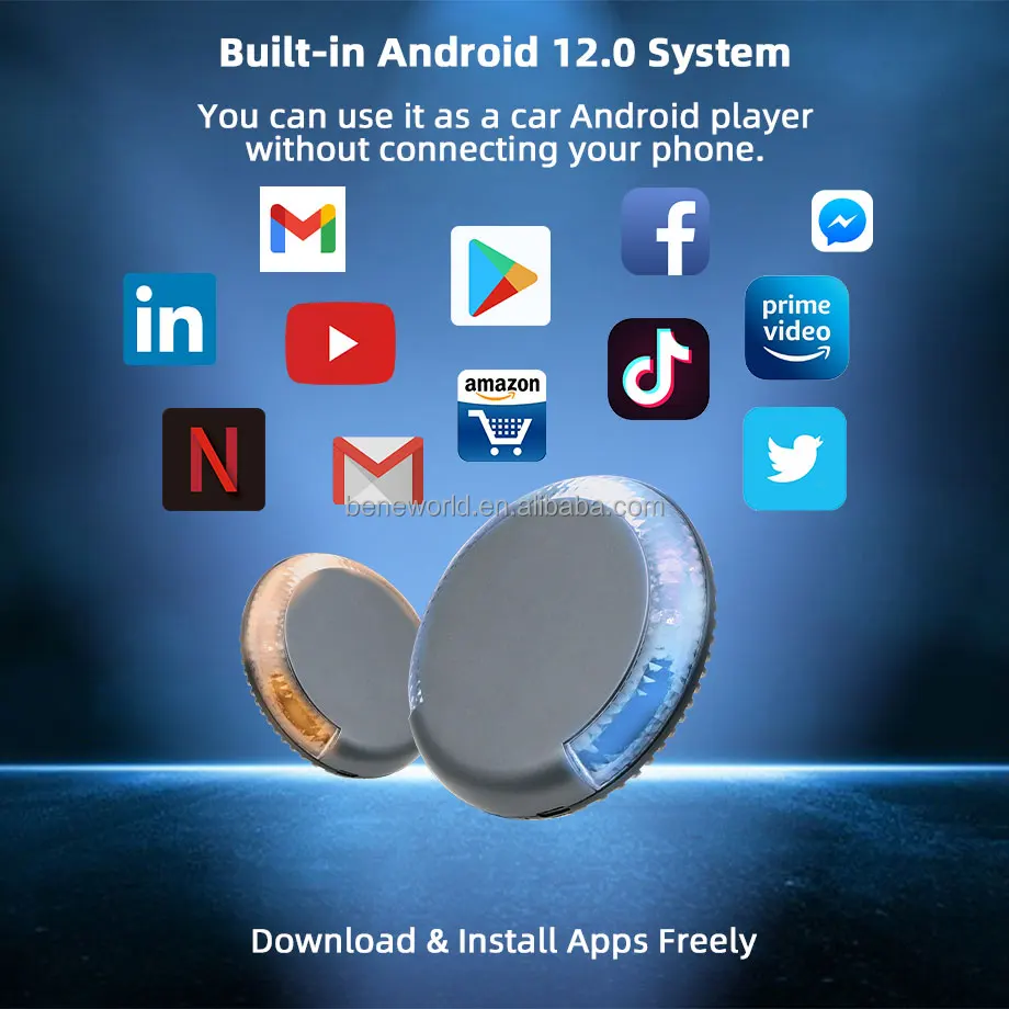 Hotselling Allinone 4g Sim Android12.0 Carplay Androidauto Box Car