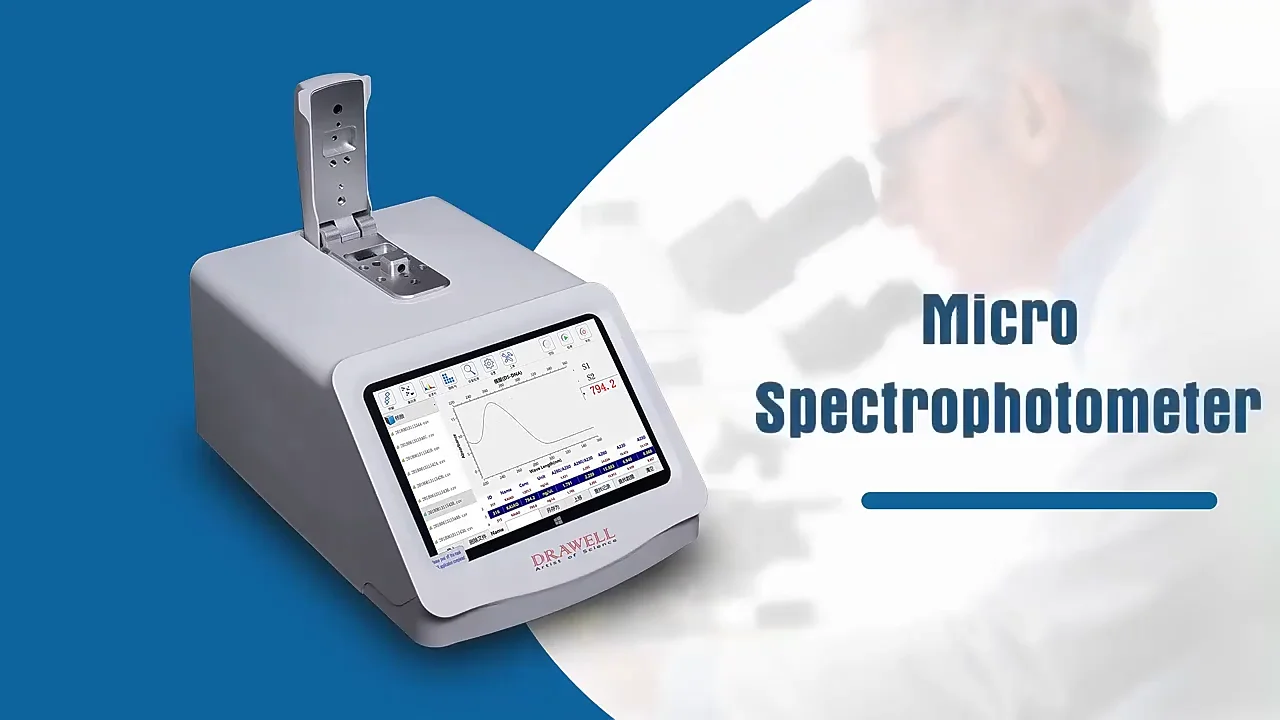 Laboratory Touch Screen Ultra Micro Spectrophotometer Nanovolume Nano ...