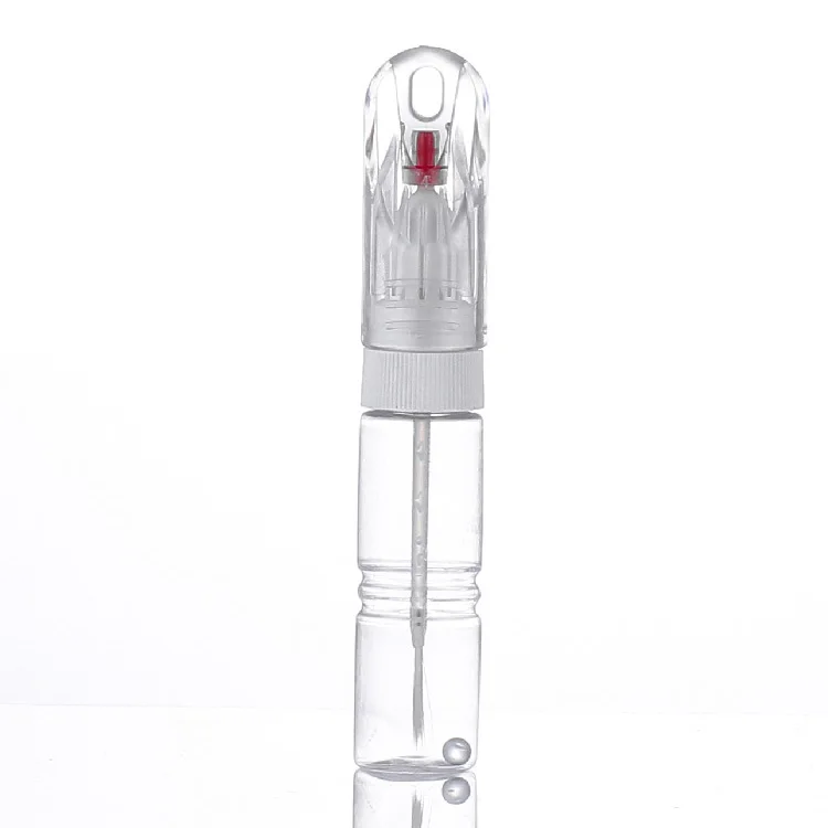 20ml Clear PET Plastic Bottle Factory Empty Thick Wall PET Bottle With Brush Screw Cap Car Touch Paint Pen Custom Logo