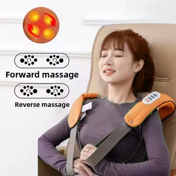 2024 Best Selling Infrared Neck Shoulder Support Massager Shawl Deep Tissue Vibrating Massager  Gift for Ladies Cervical Pain