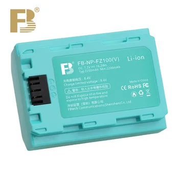 FB NP-FZ100 Battery 2250mAh New High Capacity and Low Temperature Resistance Suitable for Sony A7R4 A7R3 A7M4 A7M3 A7S3 Camera