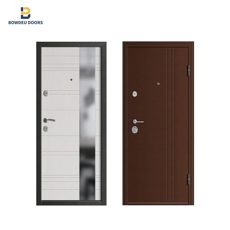 Russia Style Wrought Iron Entrance Armored Security Steel Door Aluminum Steel Bullet Proof Security Doors