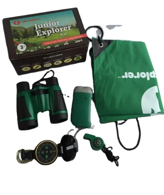 Adventure Kids Outdoor Explorer Kit Binoculars,Flashlight,Compass,Magnifying etc 