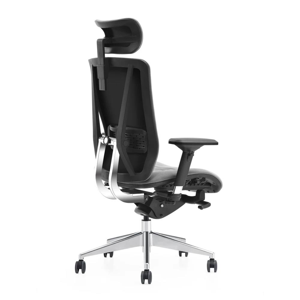 Elegant Modern Design Office Chair With Comfortable Ergonomic Seating Adjustable Headrest Swivel Feature Office Furniture