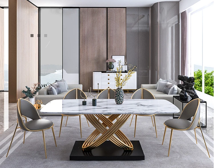 nordic marble dining table