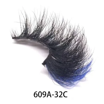 609A-32C 25mm mink color lashes color eyelash extensions tresluces lashes eyelash extension sets package lashes 25mm mink