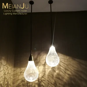 Zhongshan Premium Modern Indoor Hanging Lamp Cracked Glass Chandelier with Pendant Lights for Home & Hotel Decor Lighting