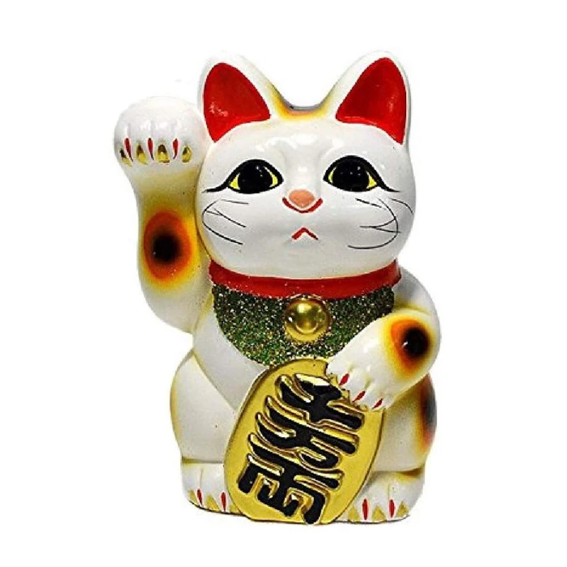日本のマネキ猫フィギュアセラミックラッキーキャットコインバンク