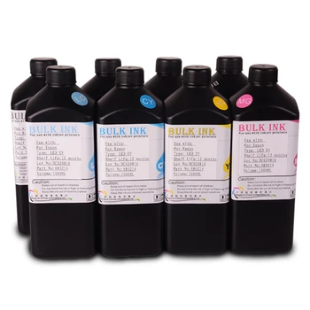 Ocbestjet High Level Hard LED UV Ink UV Inkjet Ink For Epson DX5 DX7 TX800 UV Flatbed Printer