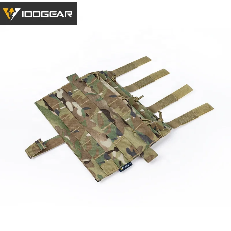 Pochettes Triple Chargeur IDOGEAR 556/762 - Élastique - Panneau Avant - Camo Army