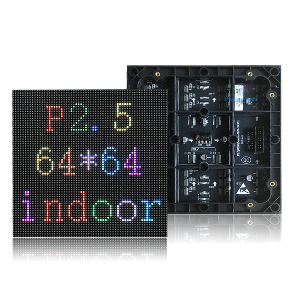 Indoor P2.5 LED Display Screen 160x160mm SMD 64x64 Pixels 32scan Video ...