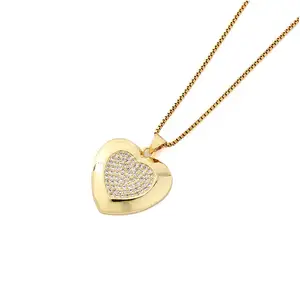 Pendant Necklace Solid Minimalism French Cristamas Love Travel Accessories Smooth Gothic Everyday Necklace Pendant Bulk