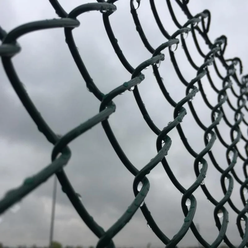 Anping High Quality Used Chain Link Wire Mesh Hot Dipped Galvanized Pvc Coated Black Chain Link Fence