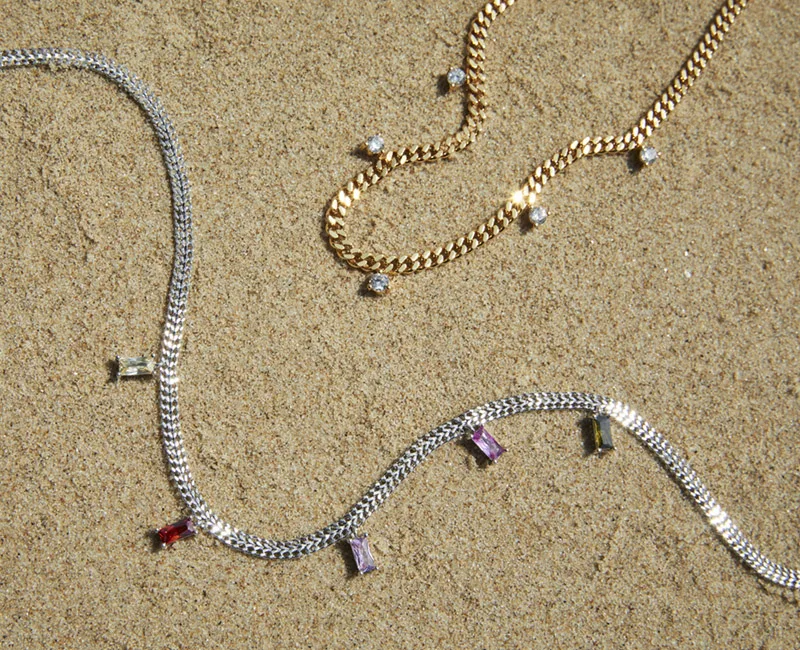 Gold Filled Jewelry Making Supplies Plain 18k Gold Plated Necklace