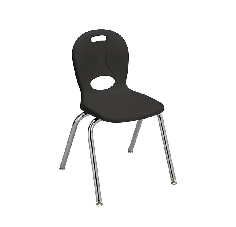 ZOIFUN University Modern Plastic Stackable School Chairs Classroom Furniture Structure Series 16" Seat Height School Chairs