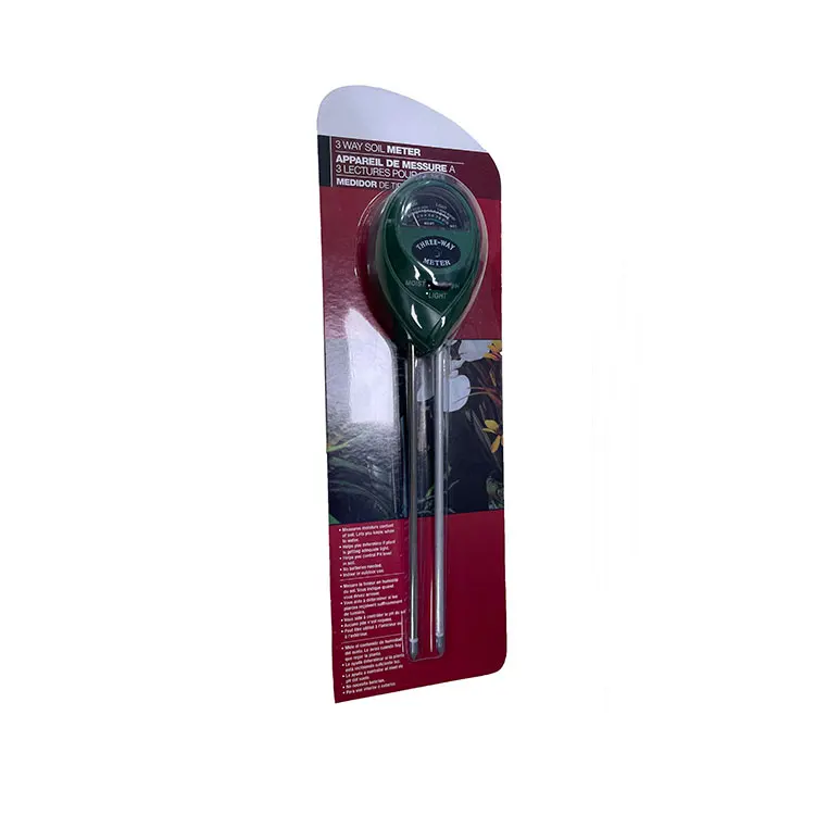 Hot Bán Logo In Ấn Pin Miễn Phí Đất Ph Độ Ẩm Meter 3 Trong 1 Đất Tester