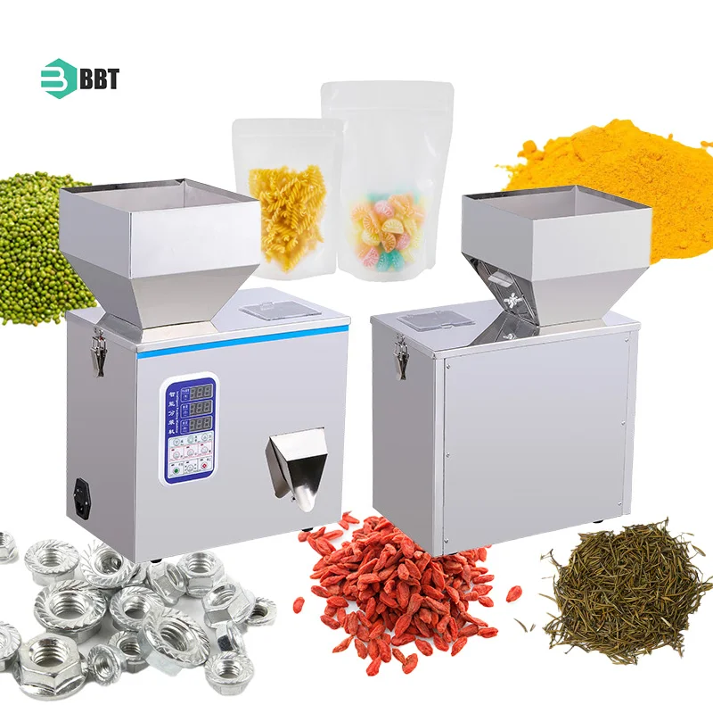 Semi Automatic Desktop Coffee Beans Flour Rice Particle Filling Machine Tea Powder Dispenser