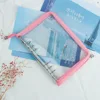 Funda con cremallera A5-rosa