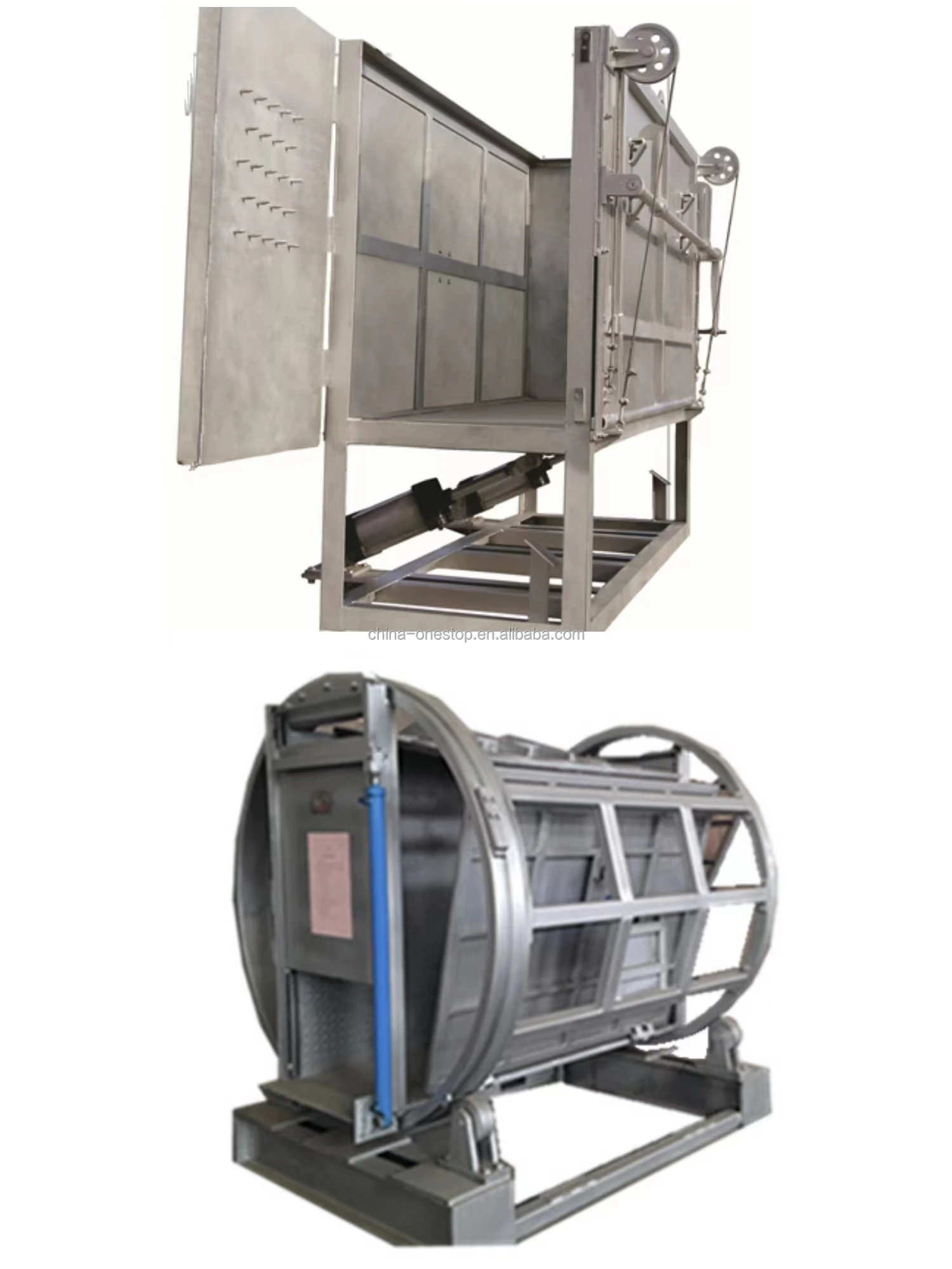 Livestock Slaughtering Equipment Hydraulic Halal Cattle Killing Camel Box Slaughtering Machine