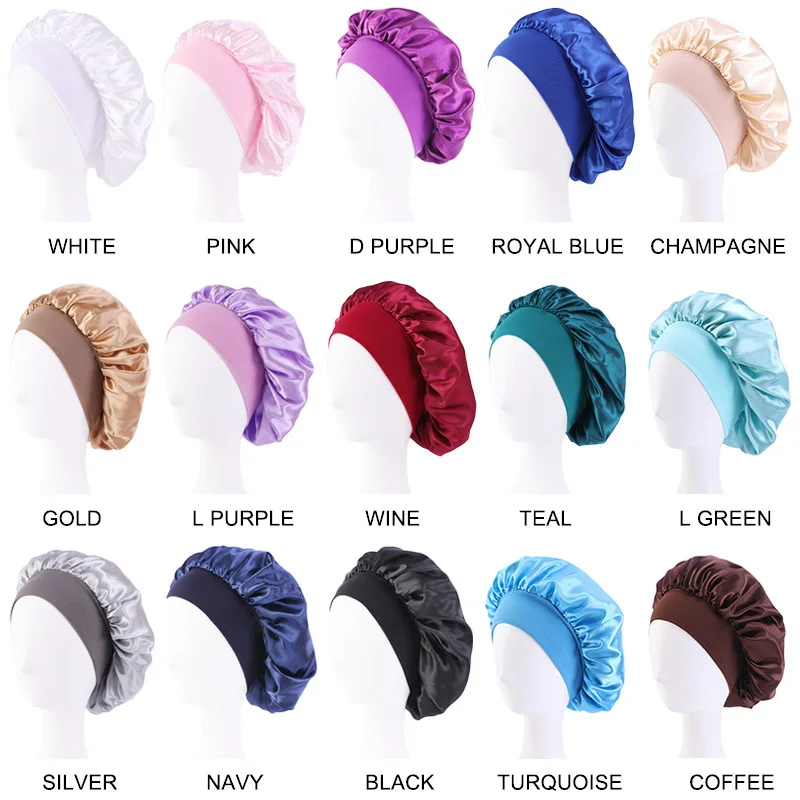 Wholesale Silk Hair Bonnets Sleeping Cap Women Satin Sublimation ...