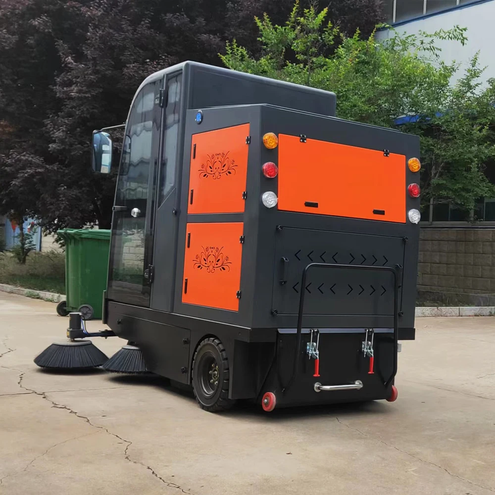 Outdoor Electric Driving Power Street Sweeper Cleaning Machine Electric ...