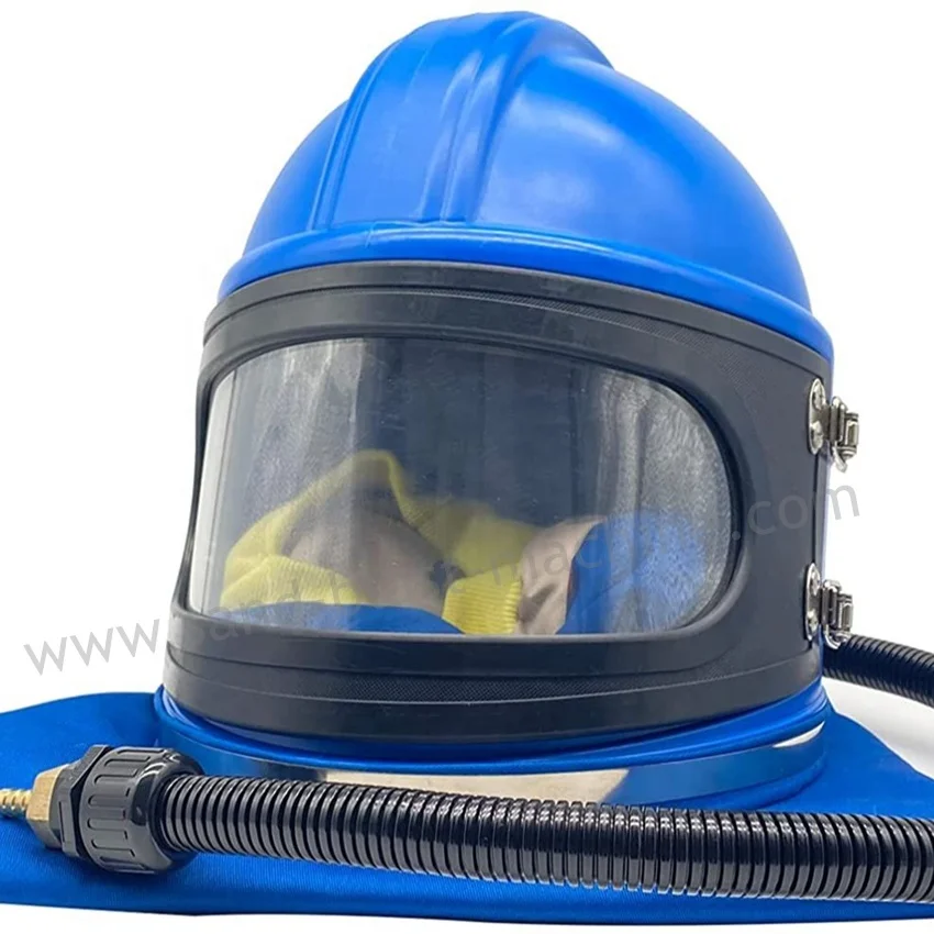 Sandblast Helmet With Cape,Sand Blasting Protecting Hood With Big Visor