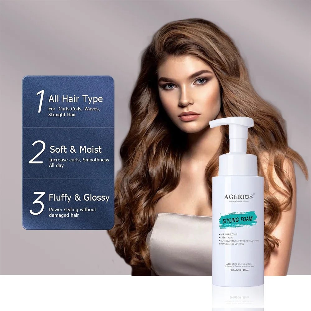 Hair Styling Mousse Curly Hair Enhance Natural Curly Hair Styling