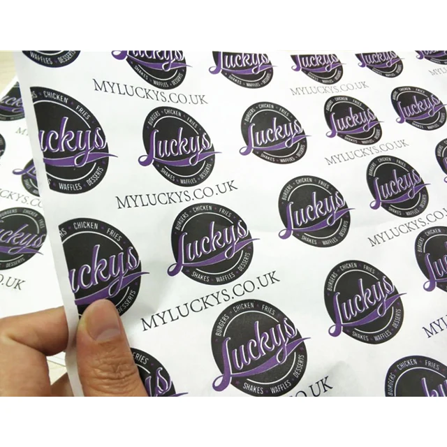 Custom food wrapping paper printed eco friendly greaseproof paper for food