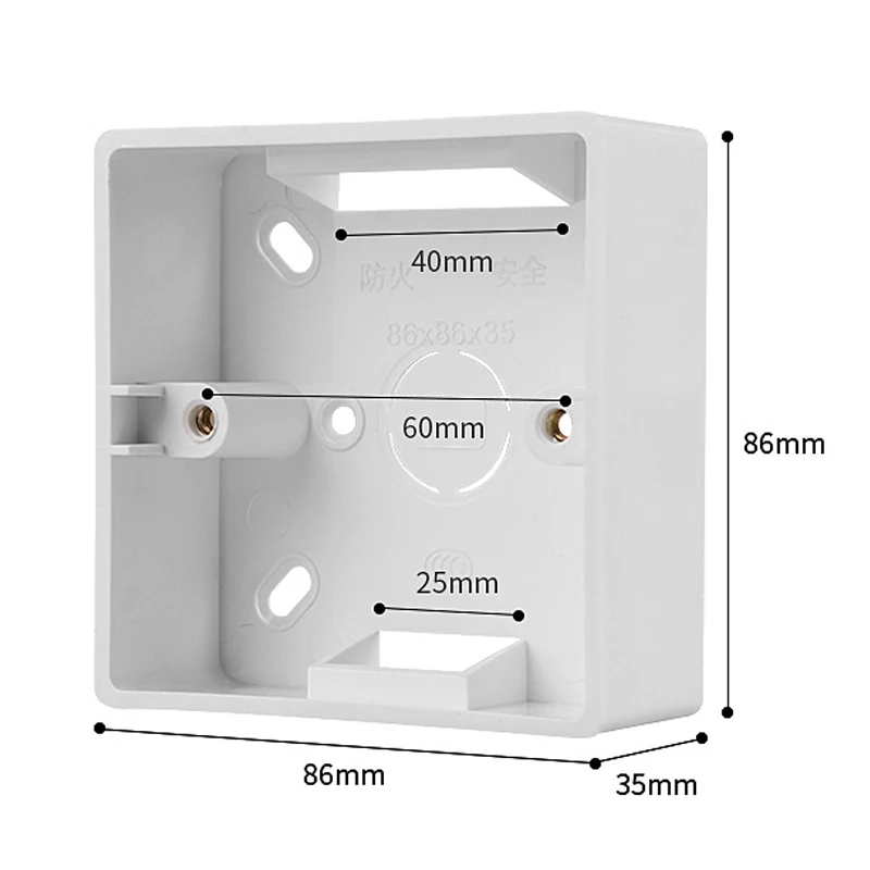 86 Type Open Socket SwitchJunction Box Pvc Open Box Thickened Bottom Box