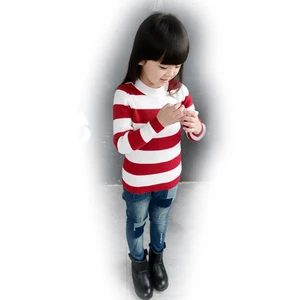 Kid Girl Two Tone Pullover Handmade Knitting Woolen Sweater Alibaba Website