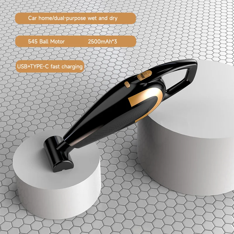 PCMOS Portable Wireless 120W Car Vacuum Cleaner ABS Dual Purpose Quick Cleaning for Wet Dry Use Handheld for Hoover Suction Cabl - view 5