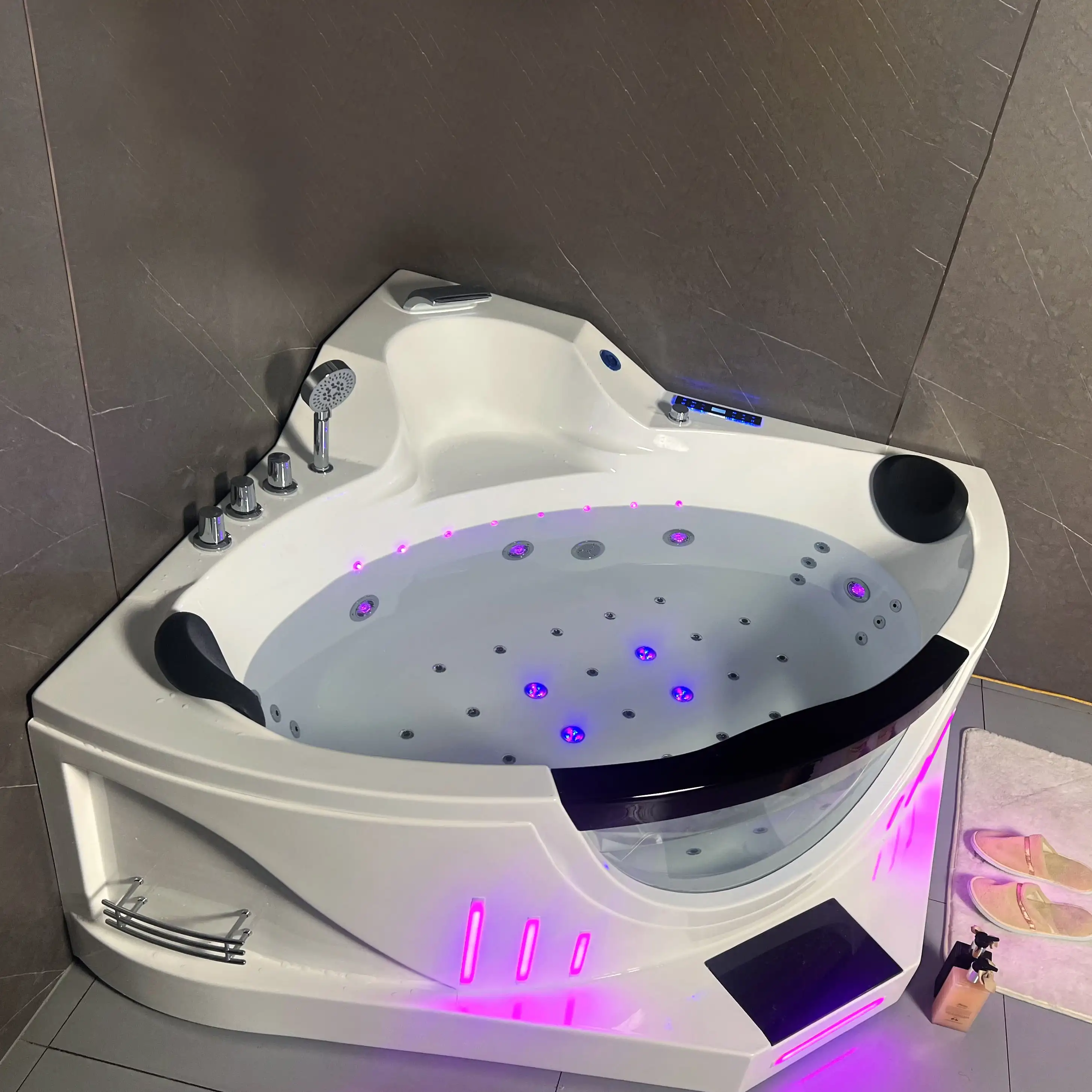 2 Person Bathtub Whirlpool Massage Bath Tub Acrylic Bathtub