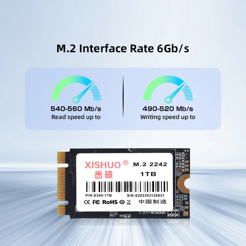 Xishuo sam 128GB PCIe 3D NAND Flash внутренний SSD диск NGFF 2242 ноутбук M.2 интерфейс б/у продукт 2 ТБ емкость