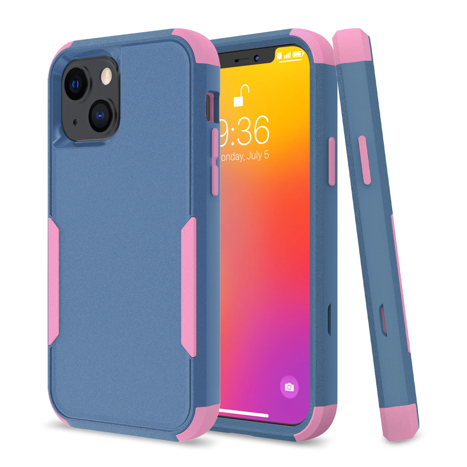 Armor 3 in 1 Phone Case for iPhone 13 Heavy Duty Full Cover Dual Layer TPU PC Mobile Case for iPhone 13 Pro Max 12 XS MAX XR 11