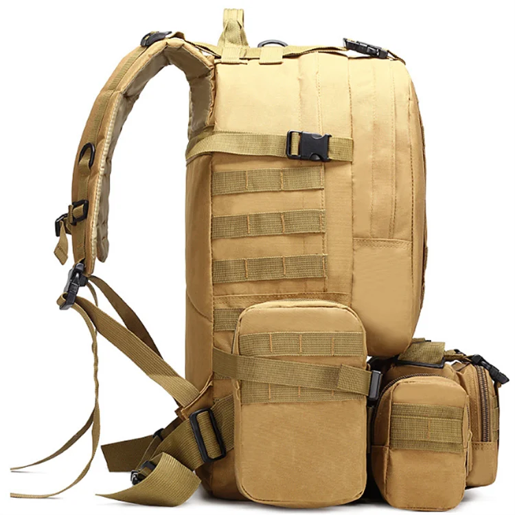 Tactical Men Camping Backpack 4 in 1 Molle Sport Bag Outdoor Hiking Climbing Backpacks