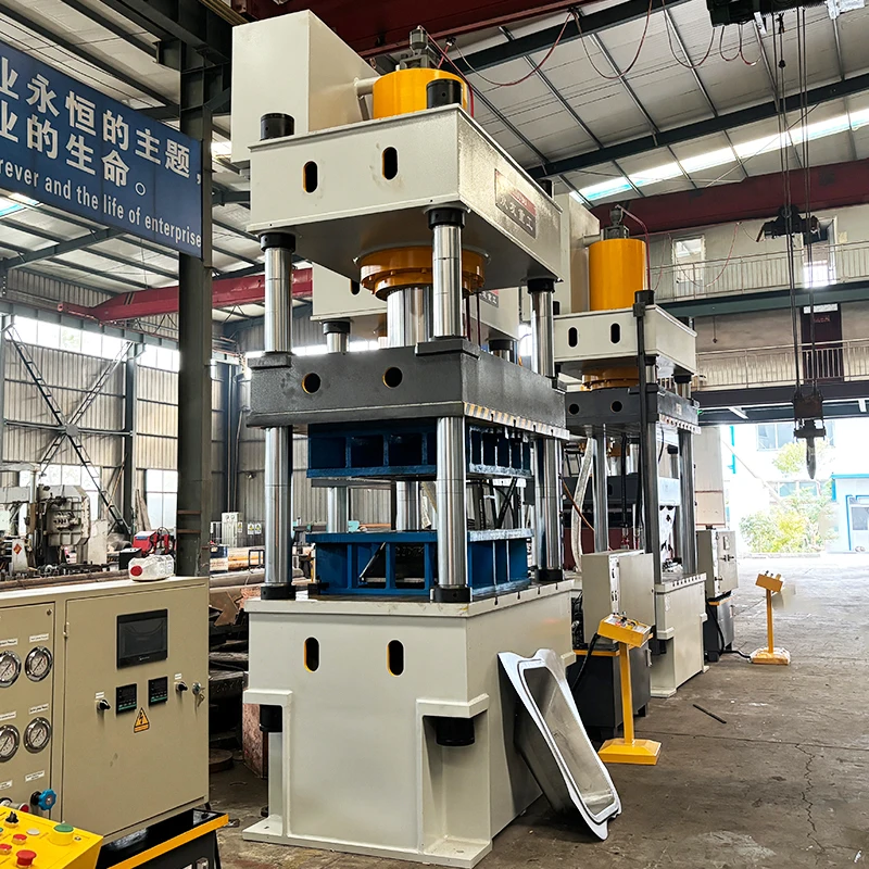 Four Column 400 Tonne Sheet Metal Deep Drawing Presses Trolley Wheelbarrow Making Hydraulic Press Cold Machine