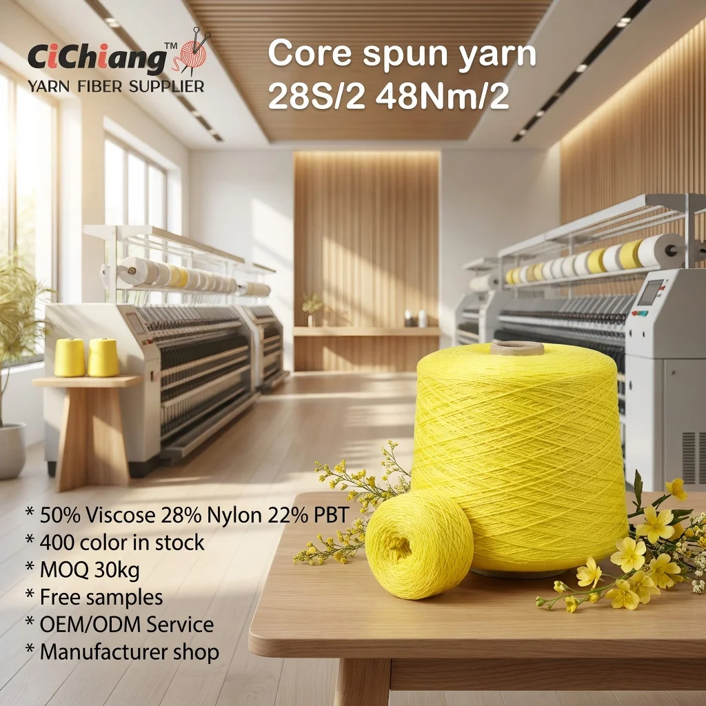 Core Spun Yarn for Blended Textile Production Core Spun Yarn for Blended Textile Production