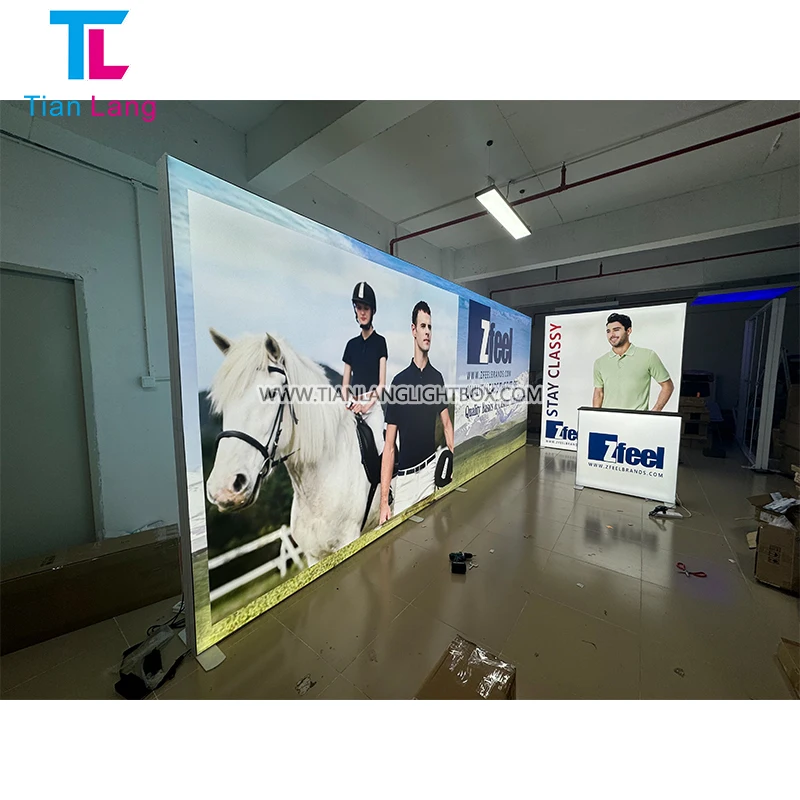 ТяньЛанг Световен Кутия Портативен Търговски Стенд SEG Изложителен Стенд Световен Кутия за Реклама LED Двустранна Световна Кутия