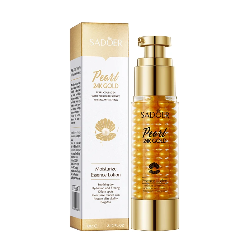 SADOER 24k Gold Pearl Collagen Essence Lotion - Anti Wrinkle