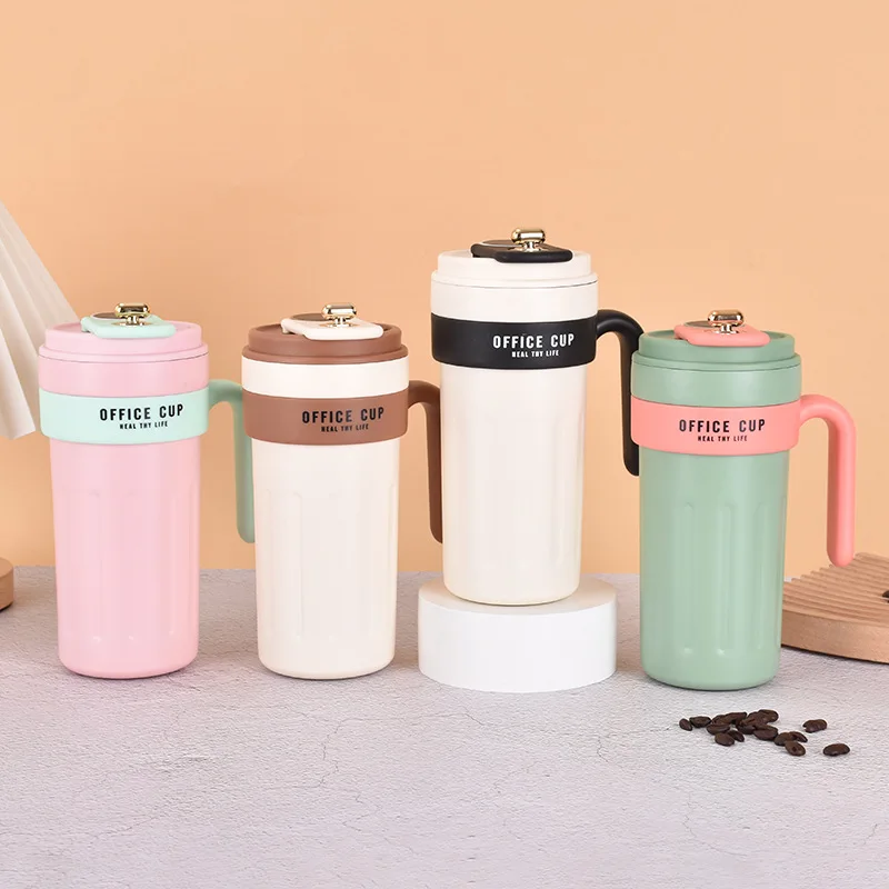 Seaygift Best Selling Temperature Control Smart 316 Stainless Steel Coffee  Cup Portable Handle Office Car Warmer Tumbler Mug