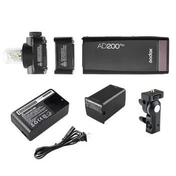 Godox Ad200PRO 200ws Ttl 2.4G Pocket Flash Light Strobe 1/8000 HSS 500 Full Power Flashesh with 2900mAh Battery detail image