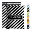 Black and White Striped Courier Bags